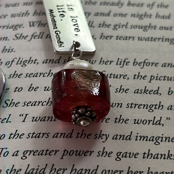 Hooked Beaded Book Mark with Inspirational Quote - Picture 6 of 6
